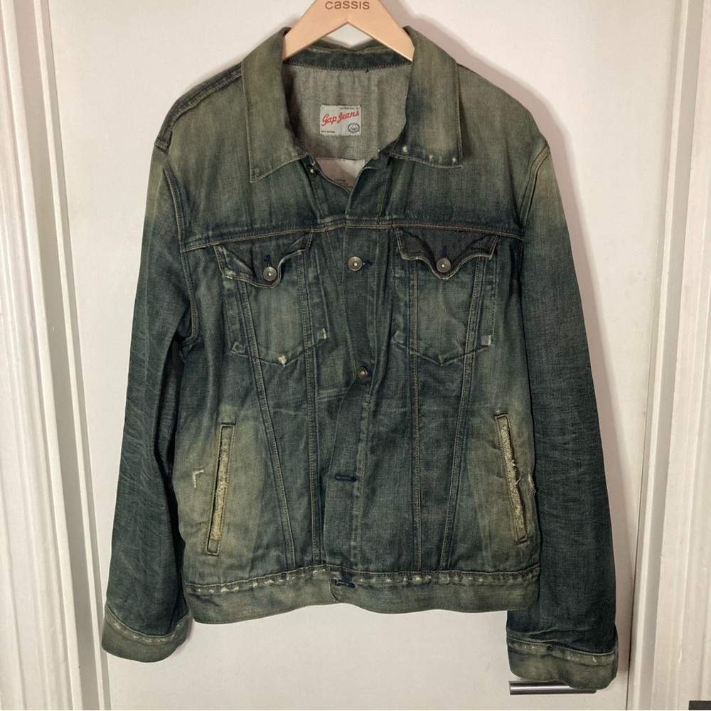 Gap Distressed Denim Jean Jacket - XL - Fall 2006 collection